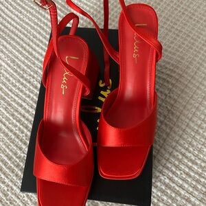 Lulu's Red Elegant Heels
